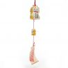 Ceramic wind bell in the shape of manekineko, TORA, 6.5cm