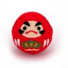 Muñeca okiagari daruma roja en tejido chirimen - OKIAGARI DARUMA - 4 cm