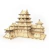 Puzzle castillo de arte de madera Matsumoto, KI-GU-MI PLUS, 309 piezas