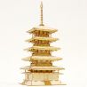 Grande puzzle d'arte in legno la Pagoda a cinque piani, KI-GU-MI PLUS