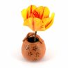 Japanese soliflore vase, brown in the shape of a basket - SAKURA BASUKETTO
