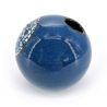 Japanische runde Soliflore-Vase, blau - HANA MOMIJI