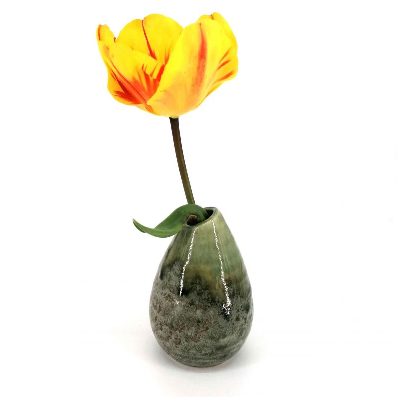 Japanese soliflore vase, green - TEKUSUCHA