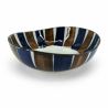 Ciotola donburi in ceramica giapponese blu e marrone - TSUTONRAIN