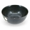 Japanese black ceramic donburi bowl - POINTO