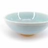 Pastel blue Japanese rice bowl - PASUTERU