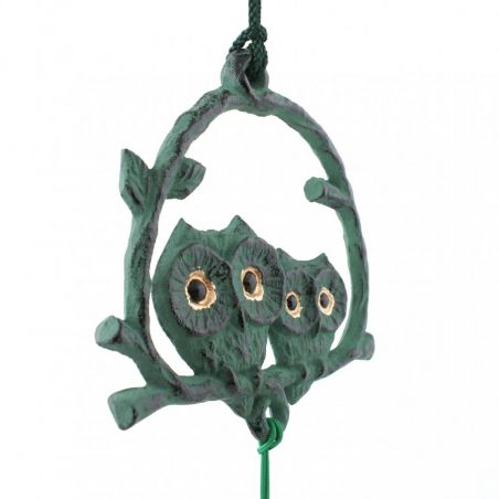 Chime - cast iron wind bell from Japan, FURUKO, owl