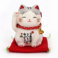 Maneki neko giapponese, maneki neko d'oro, gatto fortunato