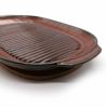 Red ceramic grill dish - AKAI GURIRU