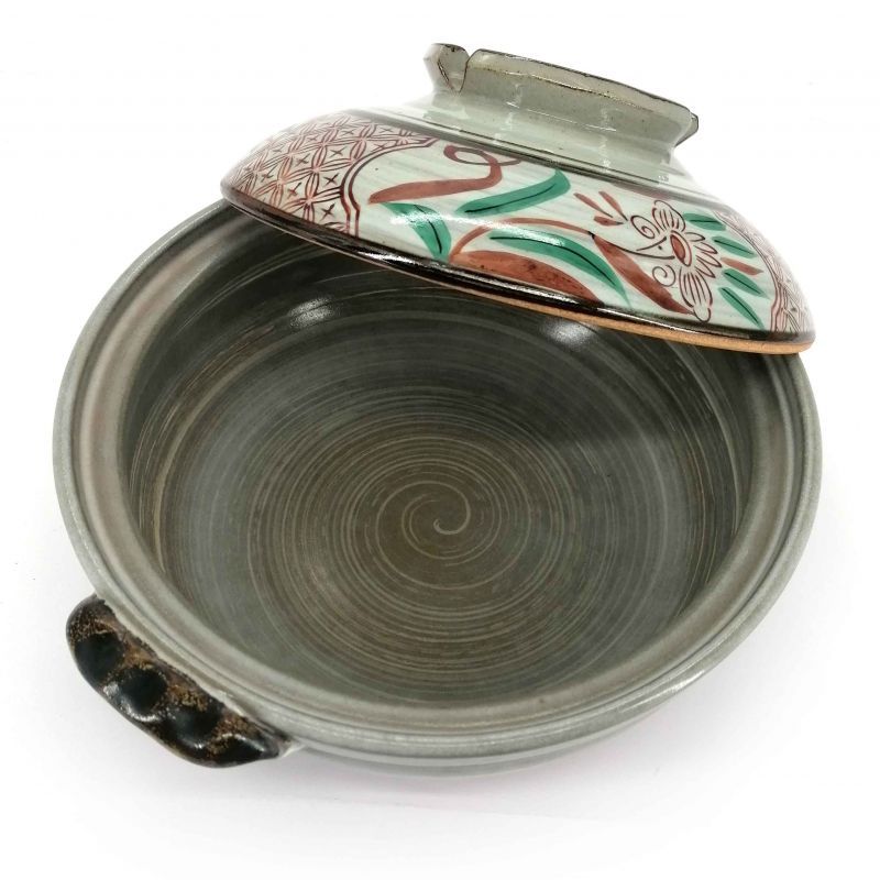 Gray ceramic donabe pot - GUREFURORARU
