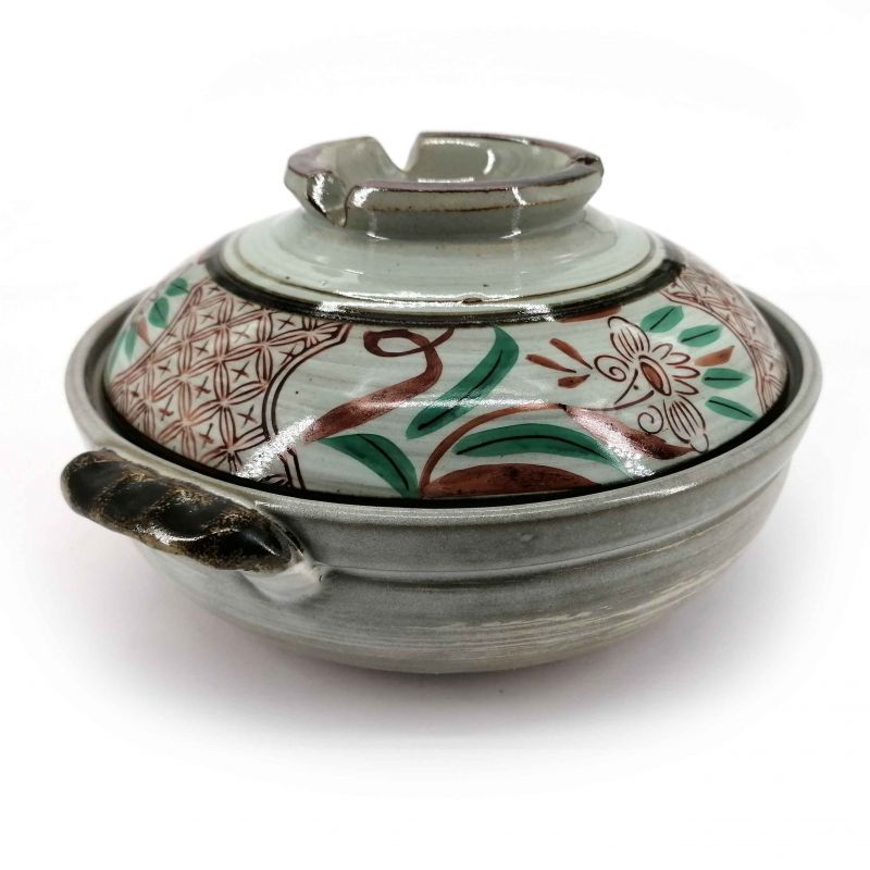 Gray ceramic donabe pot - GUREFURORARU