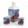 Servicio de sake 1 botella y 2 tazas, GAIFÛKAISEI, Monte fuji