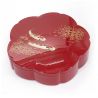 Lunch box a scomparti rosso con motivo a carpe koi - NISHIKIKOI - 23cm