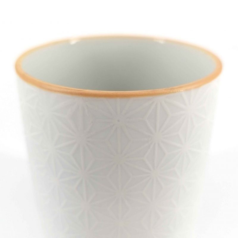 Tazza da tè in ceramica giapponese, bianca - ASANOHA