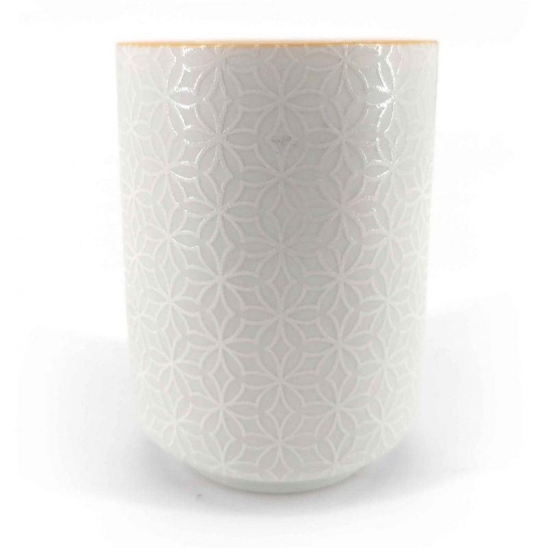 Taza de té de cerámica japonesa, blanca - SHIPPO
