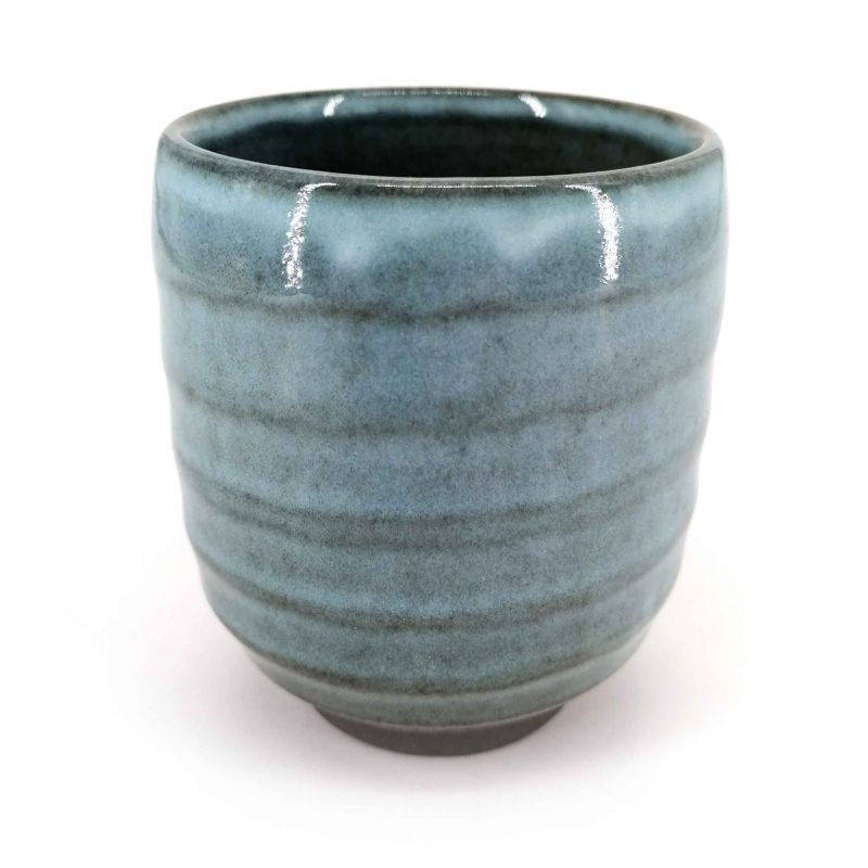 Taza de té de cerámica japonesa, tonos de azul - NYUANSU