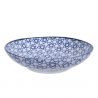 Piatto ramen in ceramica blu giapponese - JIOMETORI
