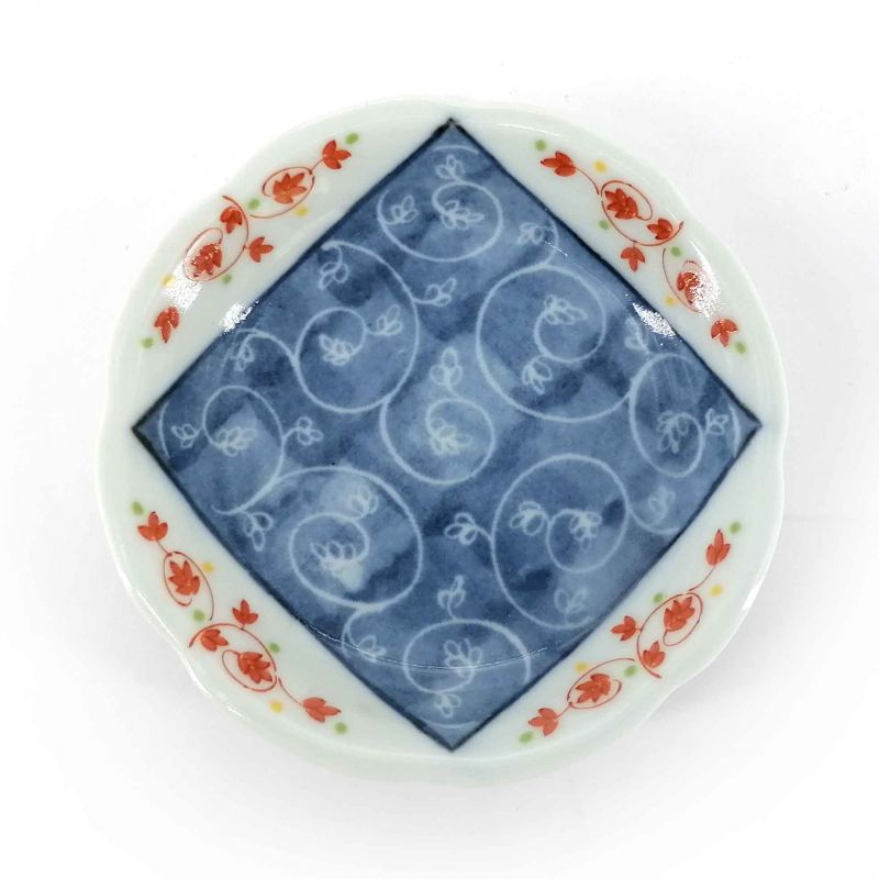 Petite assiette japonaise en céramique spirales végétaux - SHOKUBUTSU