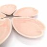 5 piccoli contenitori in ceramica giapponese rosa a forma di fiore di ciliegio - SAKURA
