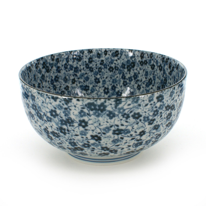 petit bol de riz traditionnel japonais BLUE FLOWER