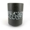 Japanese ceramic tea cup, floral headband - FURORARU