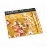 Lot de 12 feuilles carrées japonaises jaune - YUZEN WASHI PAPER