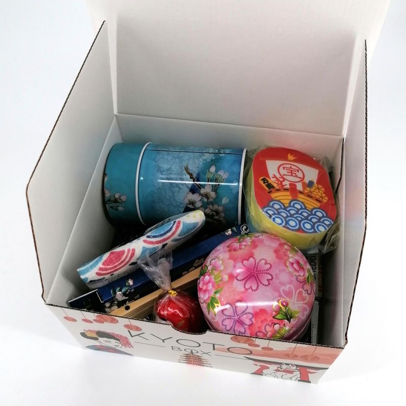 Kyoto Box , coffret cadeau 20 articles Japonais "Voyage à Kyoto"