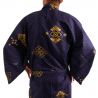 Yukata de algodón azul para hombre -HANABISHI