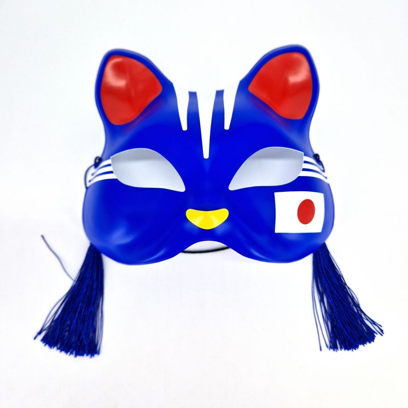 Masque japonais bleu de chat NIHON