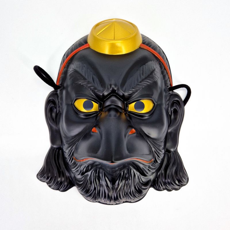 Masque japonais Chien céleste noir- KARASU TENGU