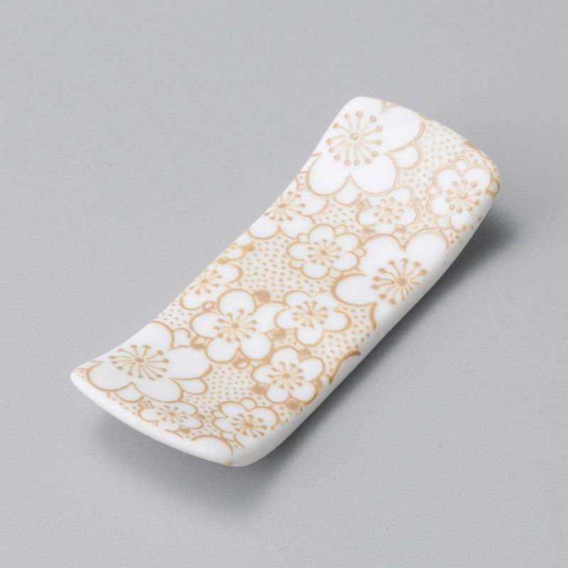 Japanese ceramic chopstick rest, BISUKU ICHIMATSU