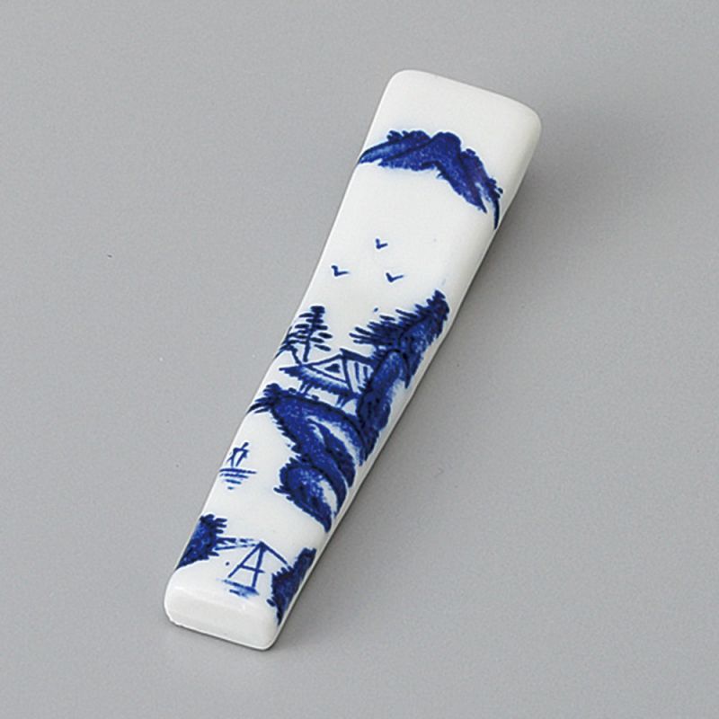 Japanese ceramic chopstick rest - SANSUI BACHI