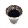 Mazagran japonais en céramique, noir tacheté blanc - HANTEN