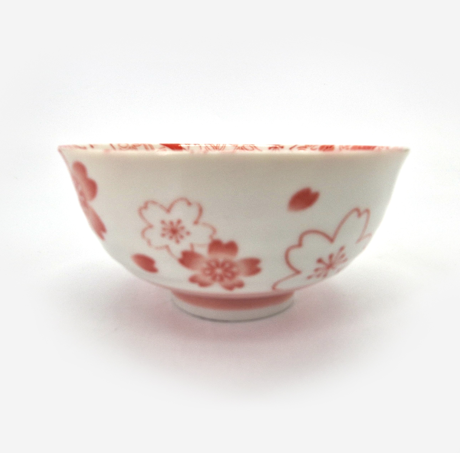 petit bol à riz japonais en céramique, TAKOKARAKUSA motifs rouges