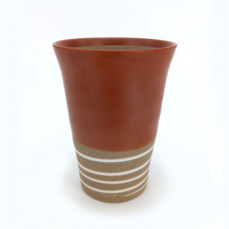 Japanisches Keramik-Mazagran, rot – AKA