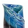 Grande vaso in ceramica giapponese, blu, AO