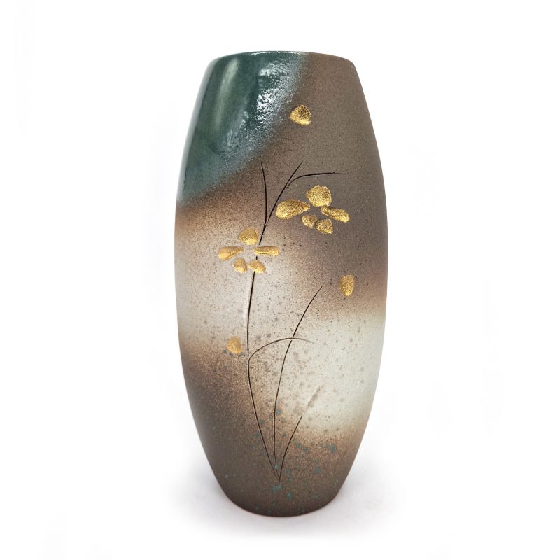 Grande vaso in ceramica giapponese, motivo Fleurs - FURWAZU