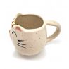 Japanese ceramic mug WHITE - SHIROI NEKO - cat