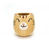 Mug japonais en céramique jaune - KIIROI NEKO - chat