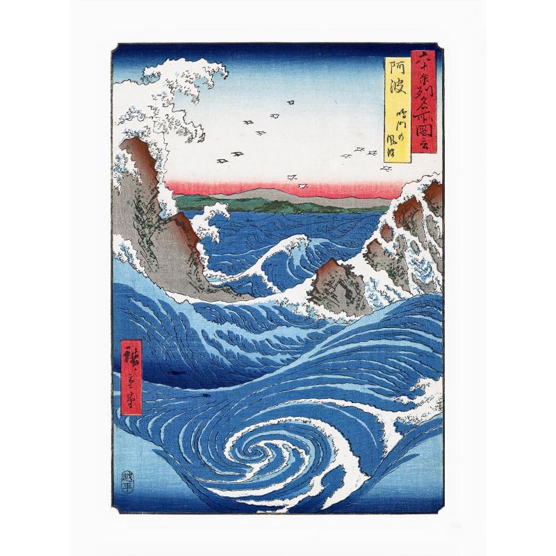 Stampa giapponese, Hiroshige Provincia di Awa: I turbini di Naruto
