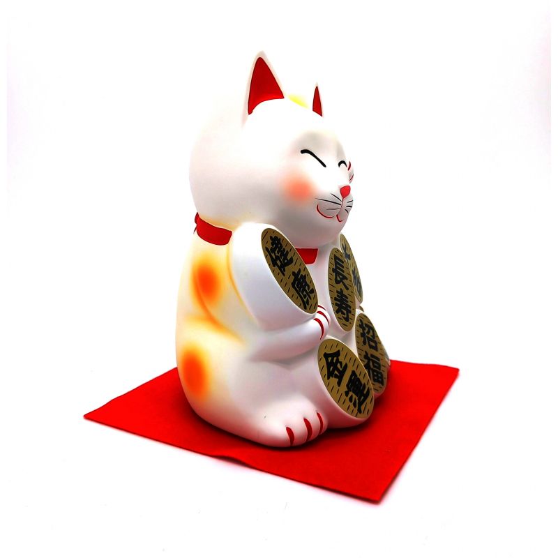 Cat maneki neko Japanese lucky piggy bank, KOUN OMAMORI