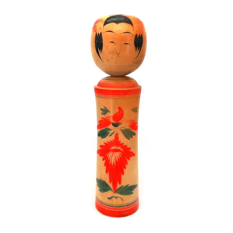 Bambola giapponese in legno, KOKESHI VINTAGE, 45cm