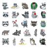 Set de 50 pegatinas japonesas, Kawaii Raccoon Stickers - TANUKI