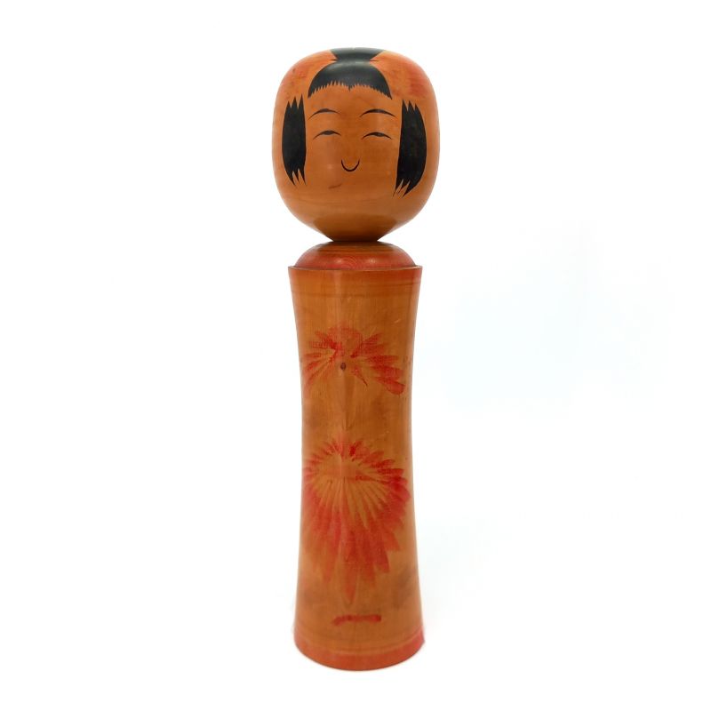 Japanese wooden doll, KOKESHI VINTAGE NARUKO, 30cm