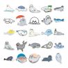 Lote de 50 pegatinas japonesas, Kawaii Seal Stickers-SHIRU