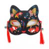 Demi-masque japonais de chat noir, KOÏ