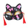 Demi-masque japonais de chat noir, Chō