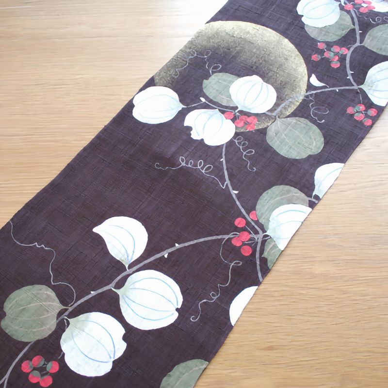 Hanf Wandteppich, handbemalt, SANKIRAI, hergestellt in Japan
