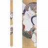 Raffinato arazzo giapponese in canapa, dipinto a mano, FUJIN RAIJIN
