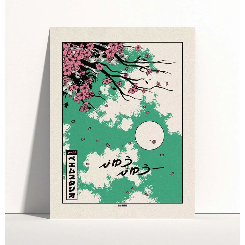 Illustrazione 30x40cm, Sakura, PAIHEME